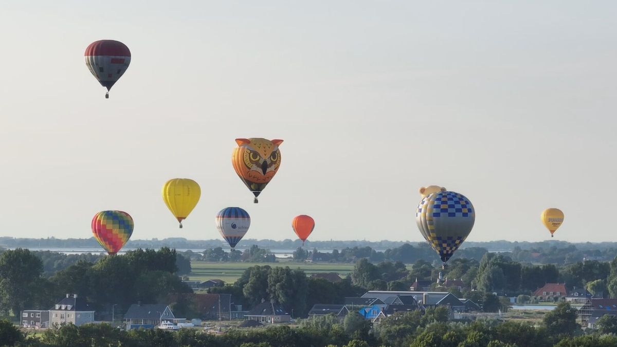 LIVE: Kijk hier naar beelden van Friesland vanuit een luchtballon