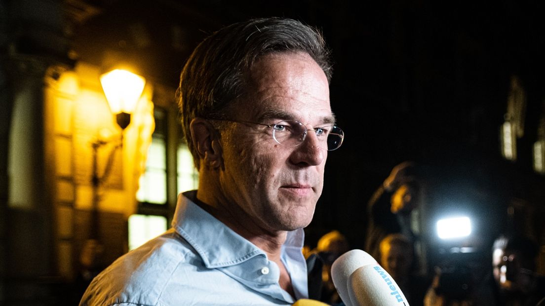 Rutte na de val van het kabinet