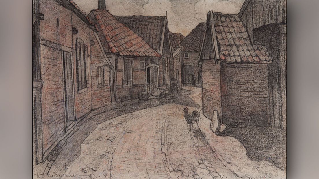 Een van de negen gekochte kunstwerken, geschilderd in het jaar 1899.