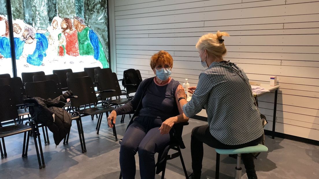 In de Kerk aan het Lint in Leidsche Rijn is voldoende ruimte om honderden mensen te vaccineren