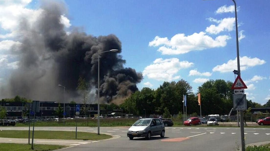 Zeer grote brand bij Pré Pain in Oldenzaal