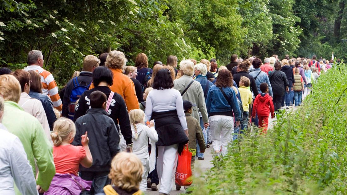 De avondvierdaagse in Den Haag in 2017