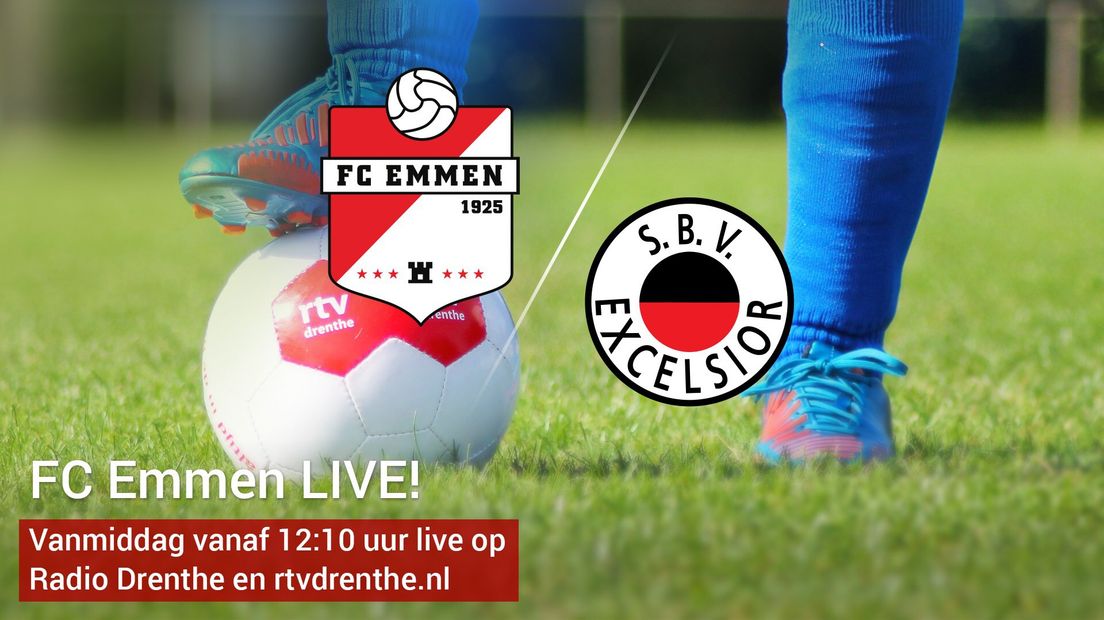 Volg FC Emmen - Excelsior van minuut tot minuut