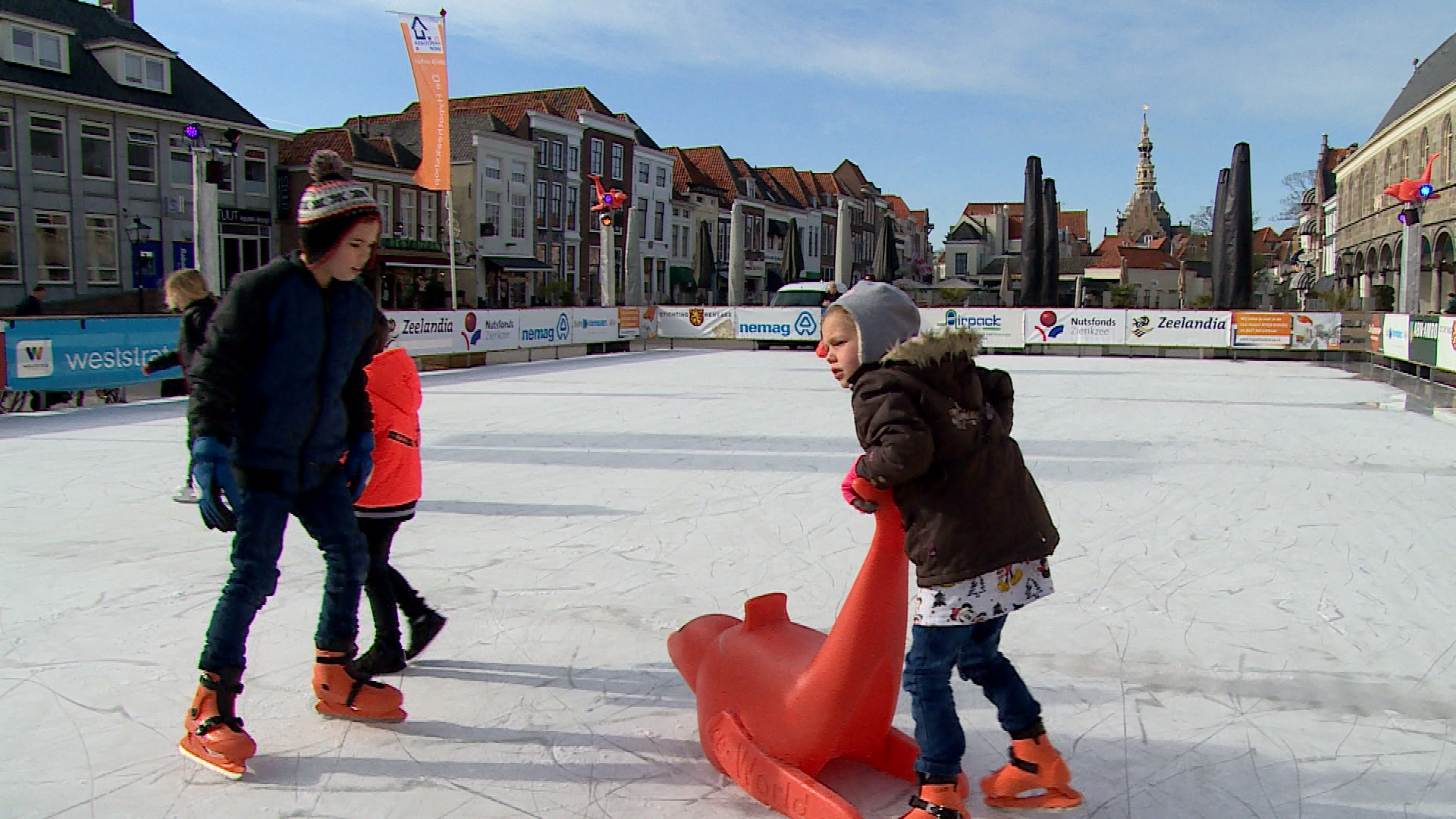 Vol stroomnet laat ijsbaan afglijden richting rand van binnenstad Zierikzee