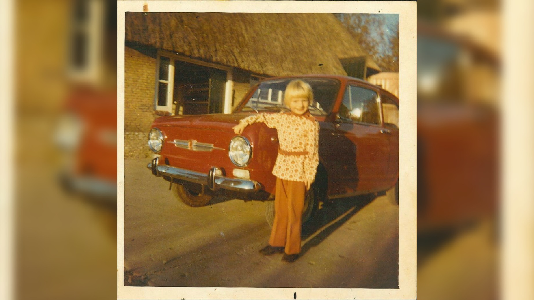 Fjouwerjierrige Grietje Theodora wûn de Fiat 850 yn de lotterij fan 1971