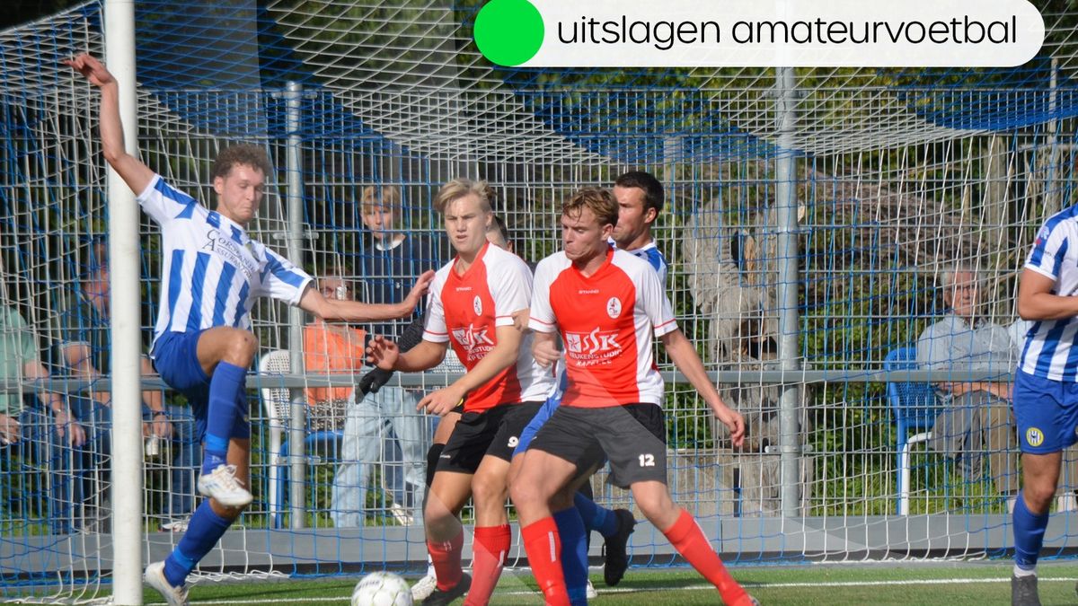 Uitslagen amateurvoetbal zaterdag 3 oktober