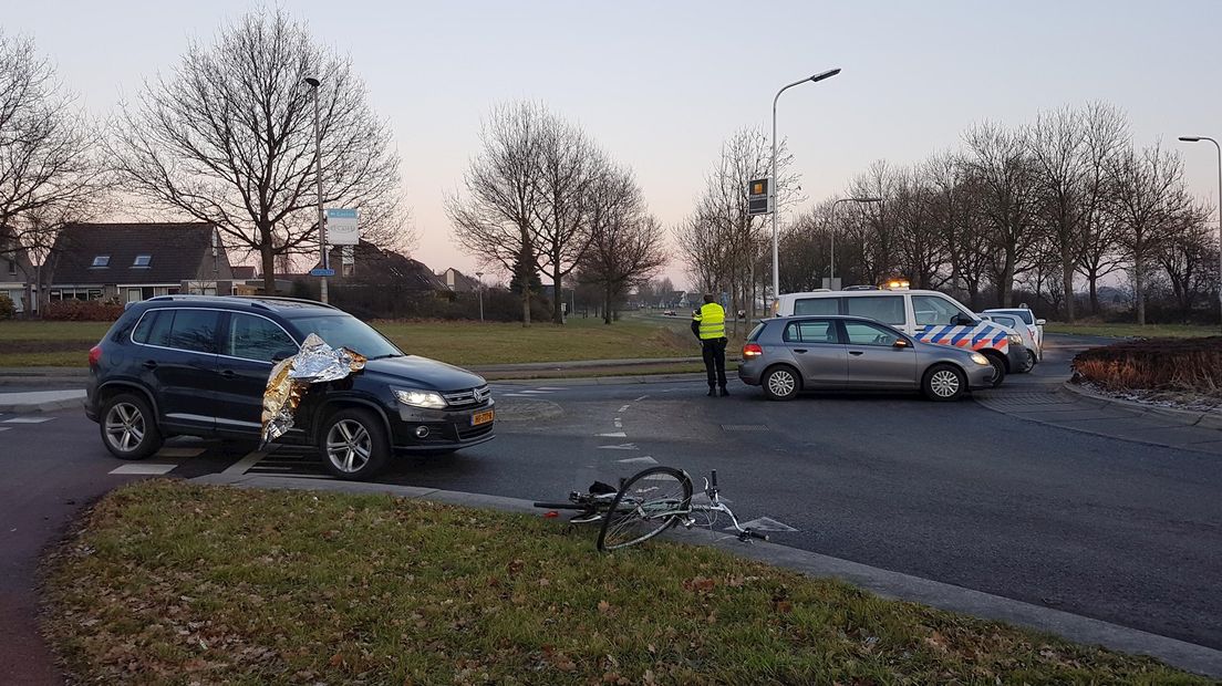 Ongeluk met een fietser en een automobilist in Steenwijk