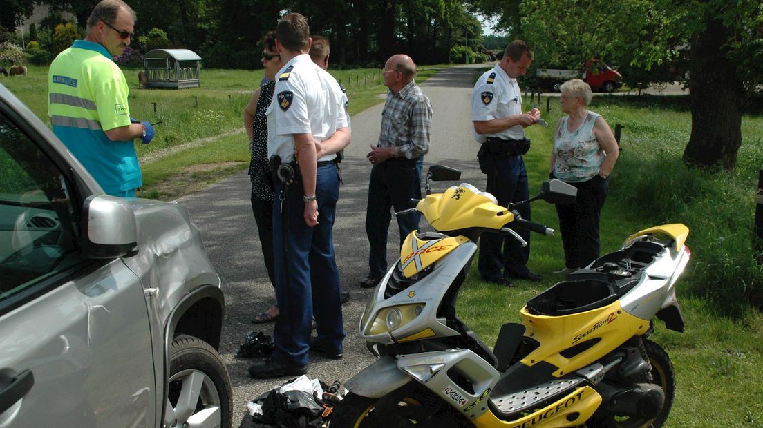 Ongeluk met scooter in Hardenberg