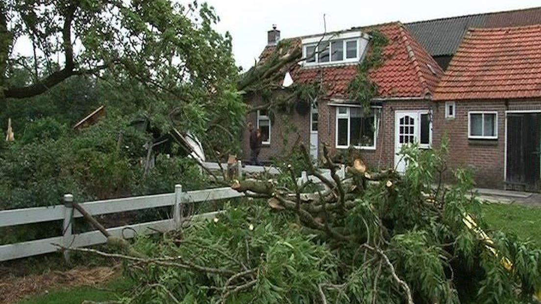 Veel stormschade in Overijssel