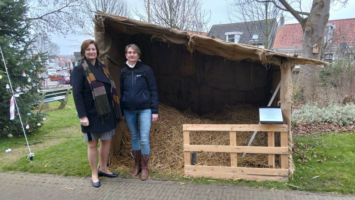 Kerststal in Oost-Souburg vernield: Maria in stukken, schaapje kaal