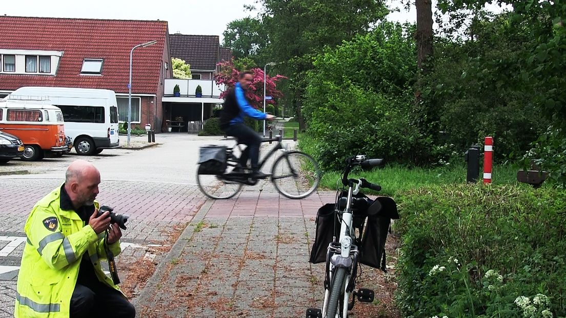 Een fietser raakte gewond (Rechten: Persbureau Meter)