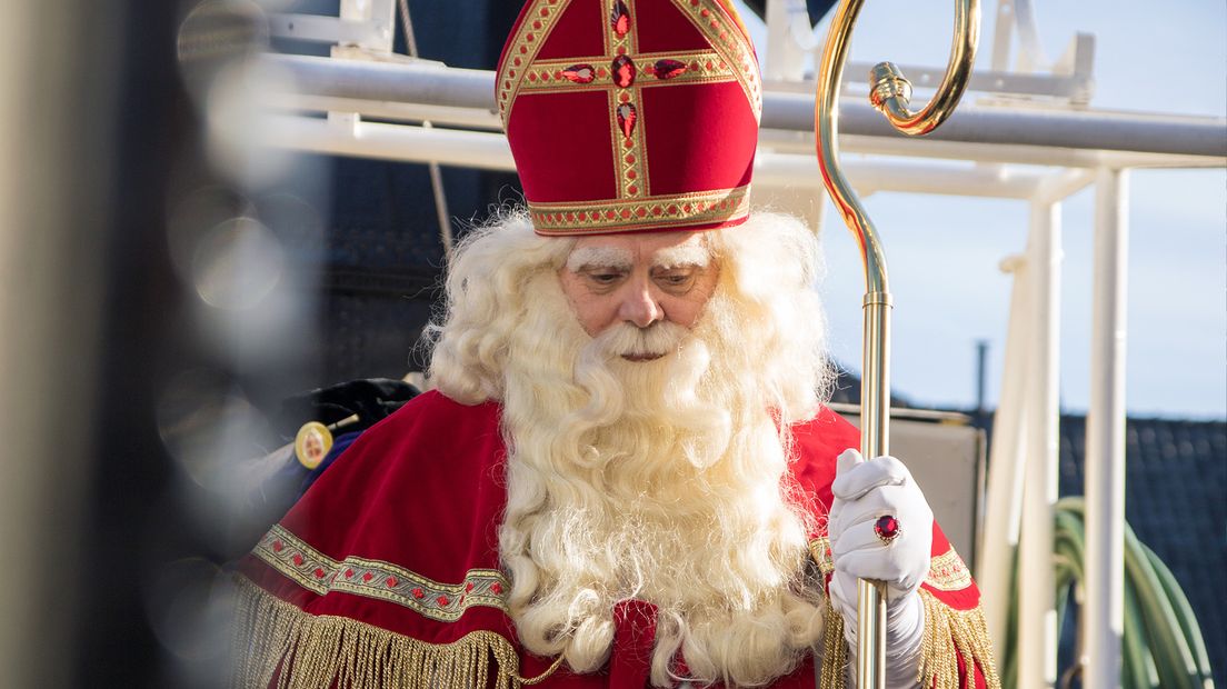 Sinterklaas tijdens de intocht vorig jaar in Alphen aan den Rijn