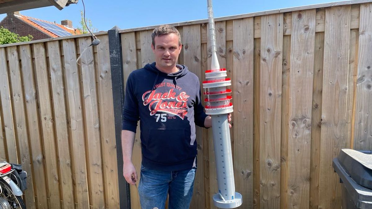De tv-toren van Goes staat nu ook in Kruiningen