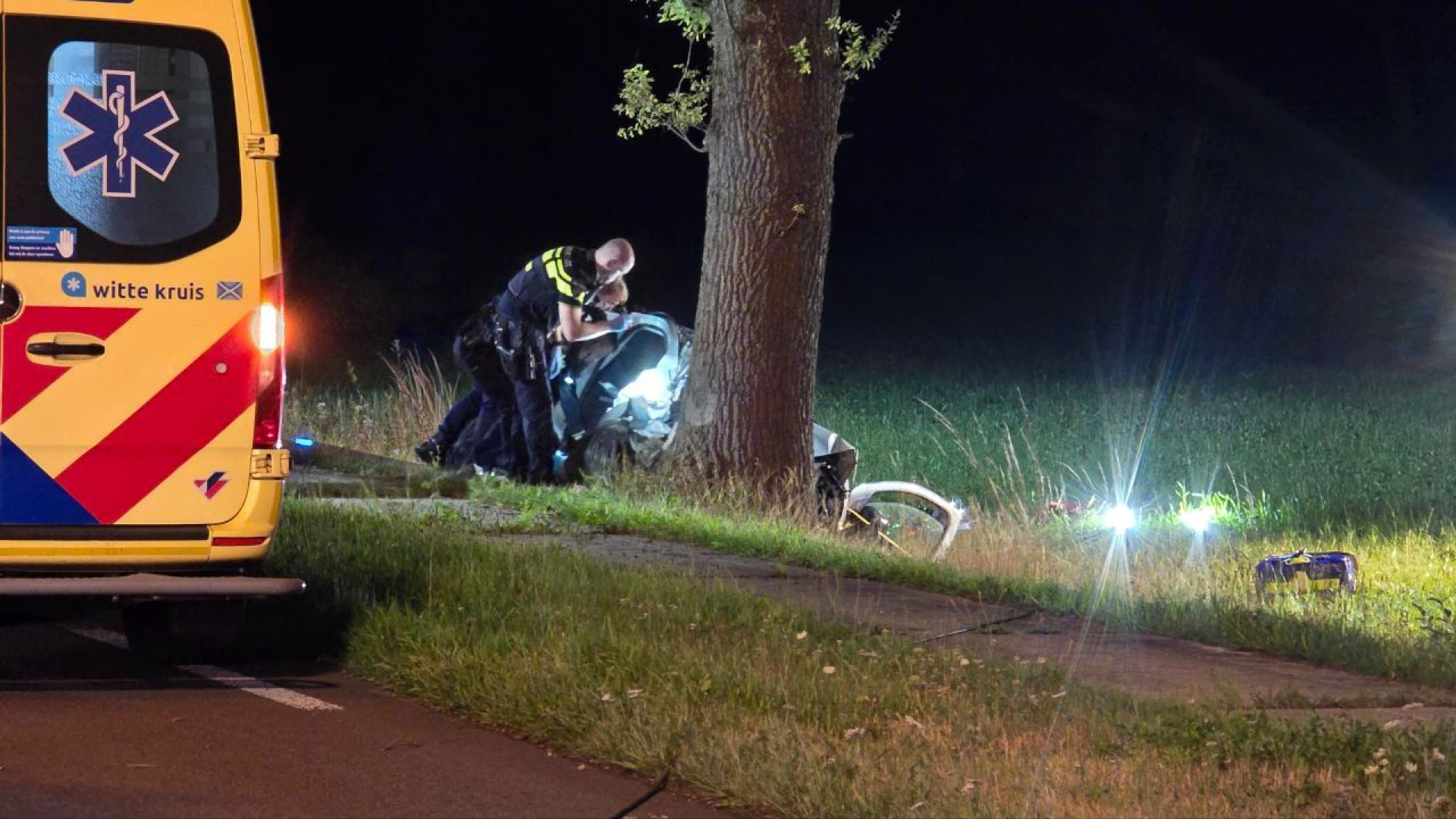 Drie gewonden bij zwaar ongeluk • koe vast in put.