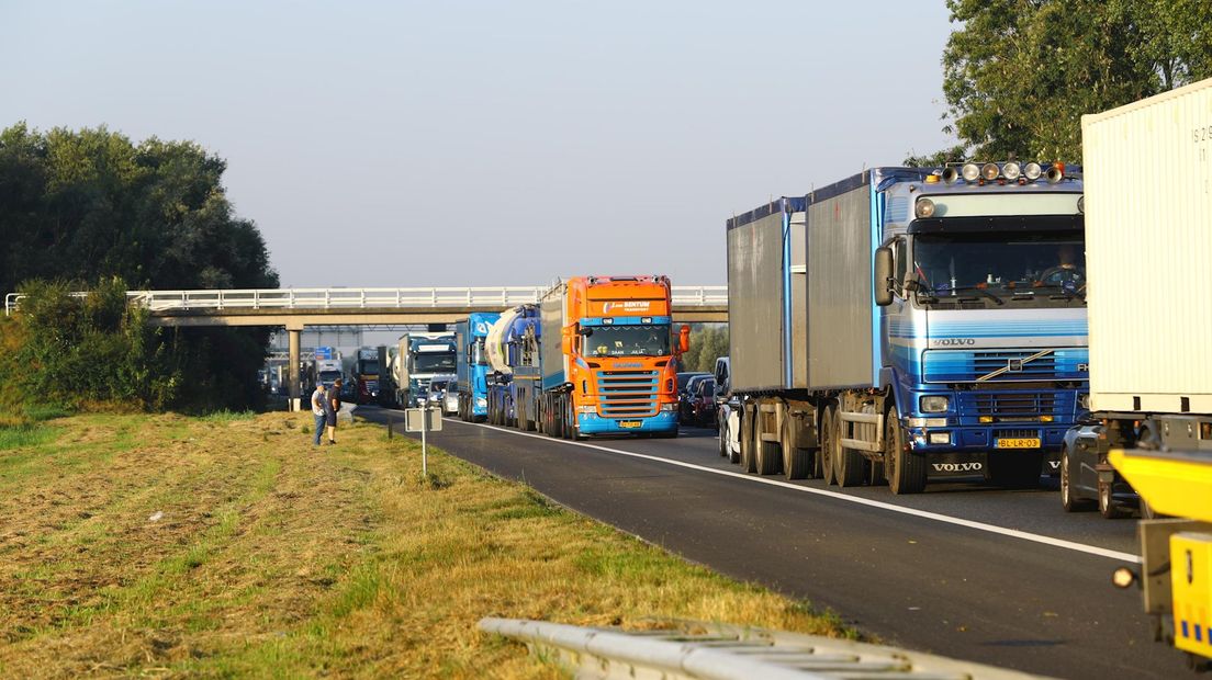 File na ongeluk op A28 Wezep