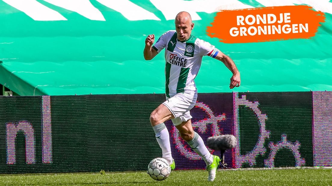 Arjen Robben aan de bal: de bekendste inwoner van Het Hogeland