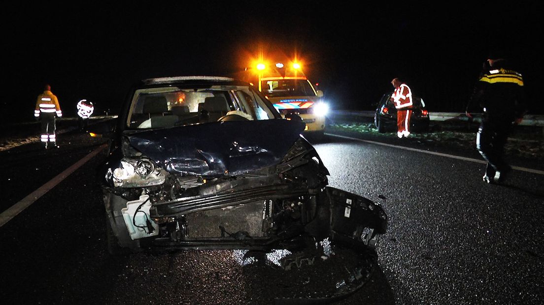Op de A28 was een ongeluk (Rechten: Persbureau Meter)