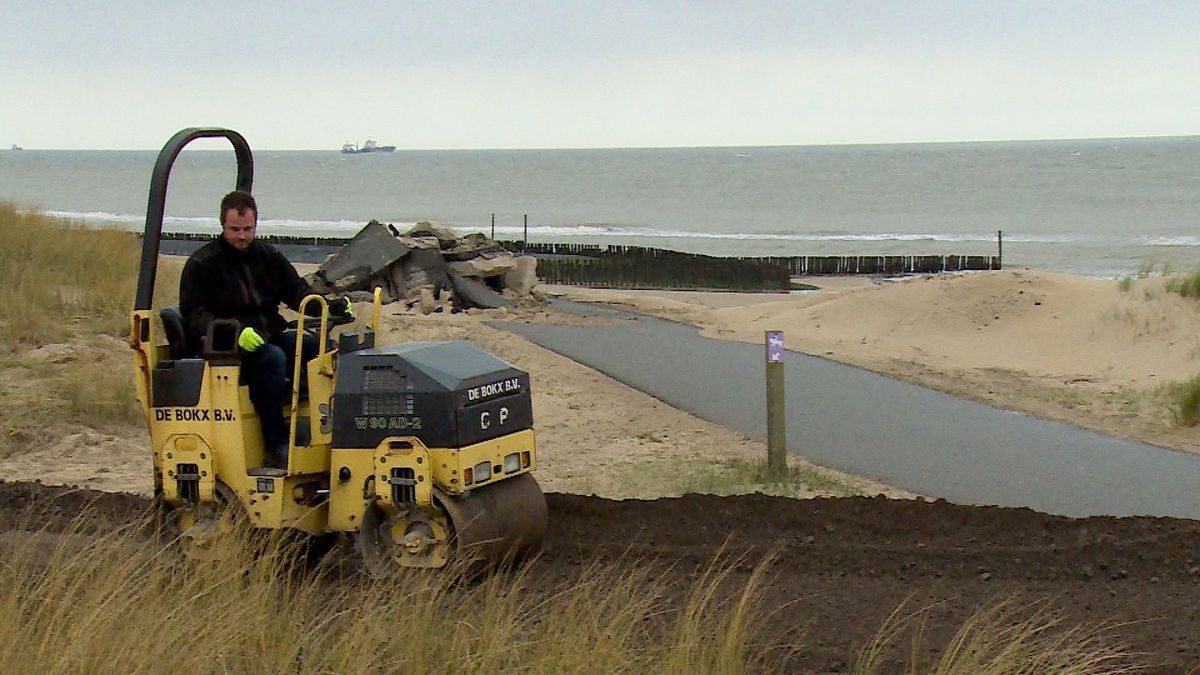 Nieuwvliet-Bad wordt 'stormproof' voor Pasen met een nieuw fietspad