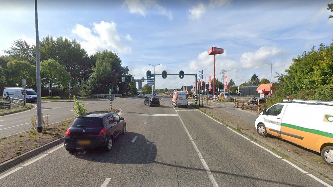 De kruising is maandag in de avond en nacht gestremd
