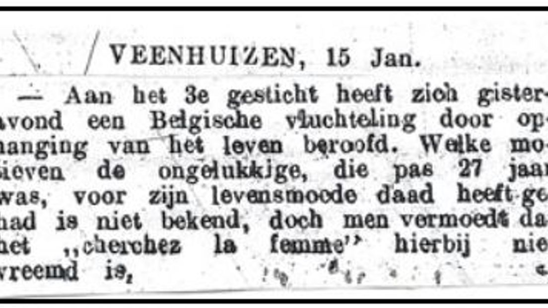 Provinciale Drentsche en Asser Courant 16 januari 1916 (Rechten: Delpher/rechtenvrij)