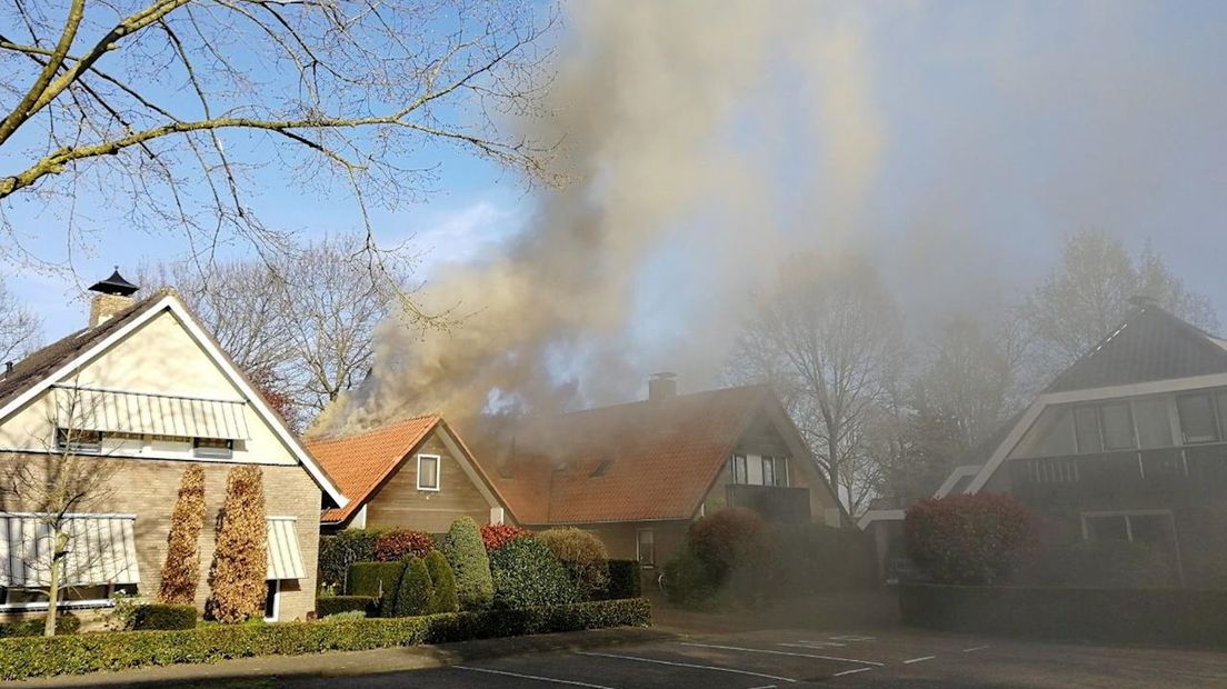 Brand in woning in Vriezenveen