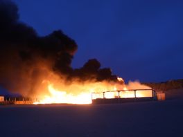 Haagse beachclub brandt volledig af