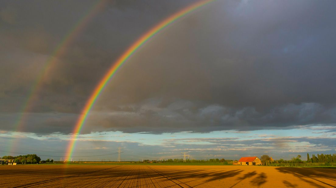 Regenboog bij Krabbendijke