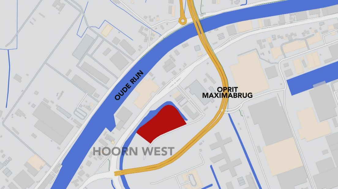 De beoogde locatie voor het azc in Alphen