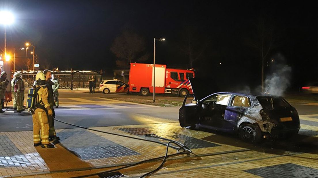 De auto liep forse schade op