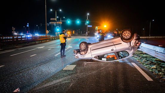 Automobilist gelanceerd bij botsing