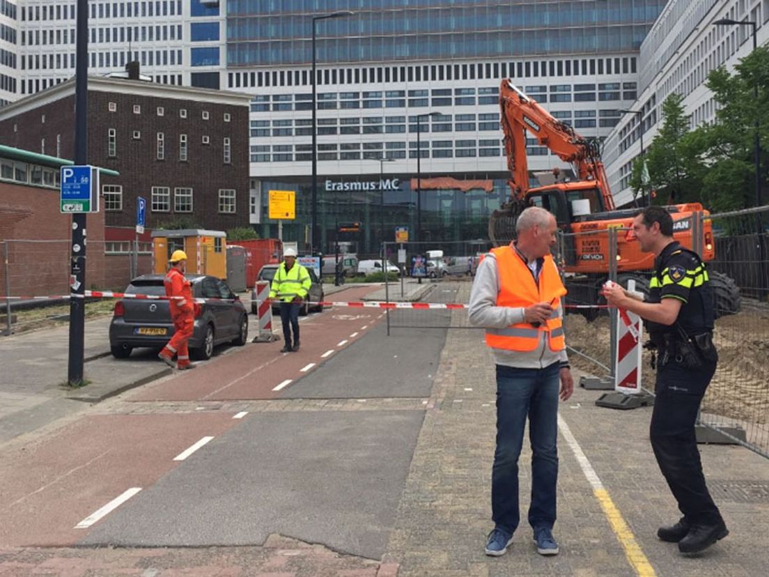 De weg naar het ziekenhuis was afgesloten