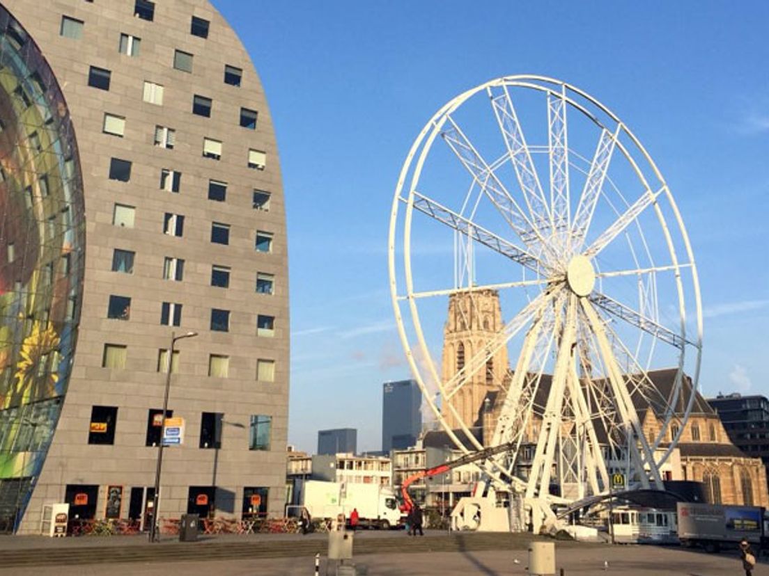 Eerder stond er ook een reuzenrad bij de Markthal