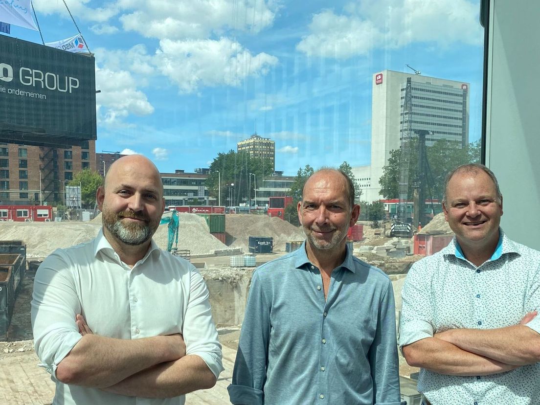 Jan Senhorst, Projectleider Erasmus MC en technisch adviseurs Maarten Huisman en Dick van Dam