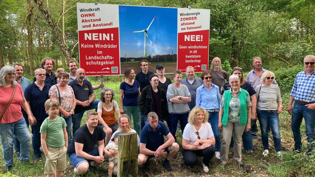 Verzet tegen Duitse windmolens in grensgebied