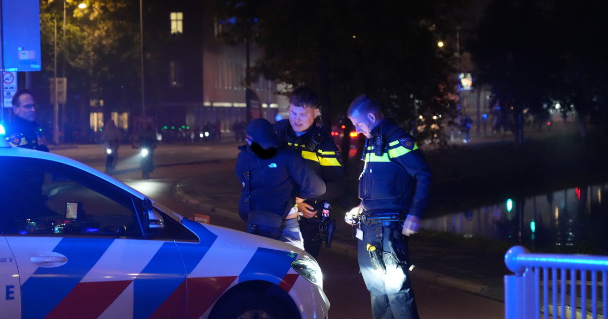 Veel politie aanwezig bij onrust