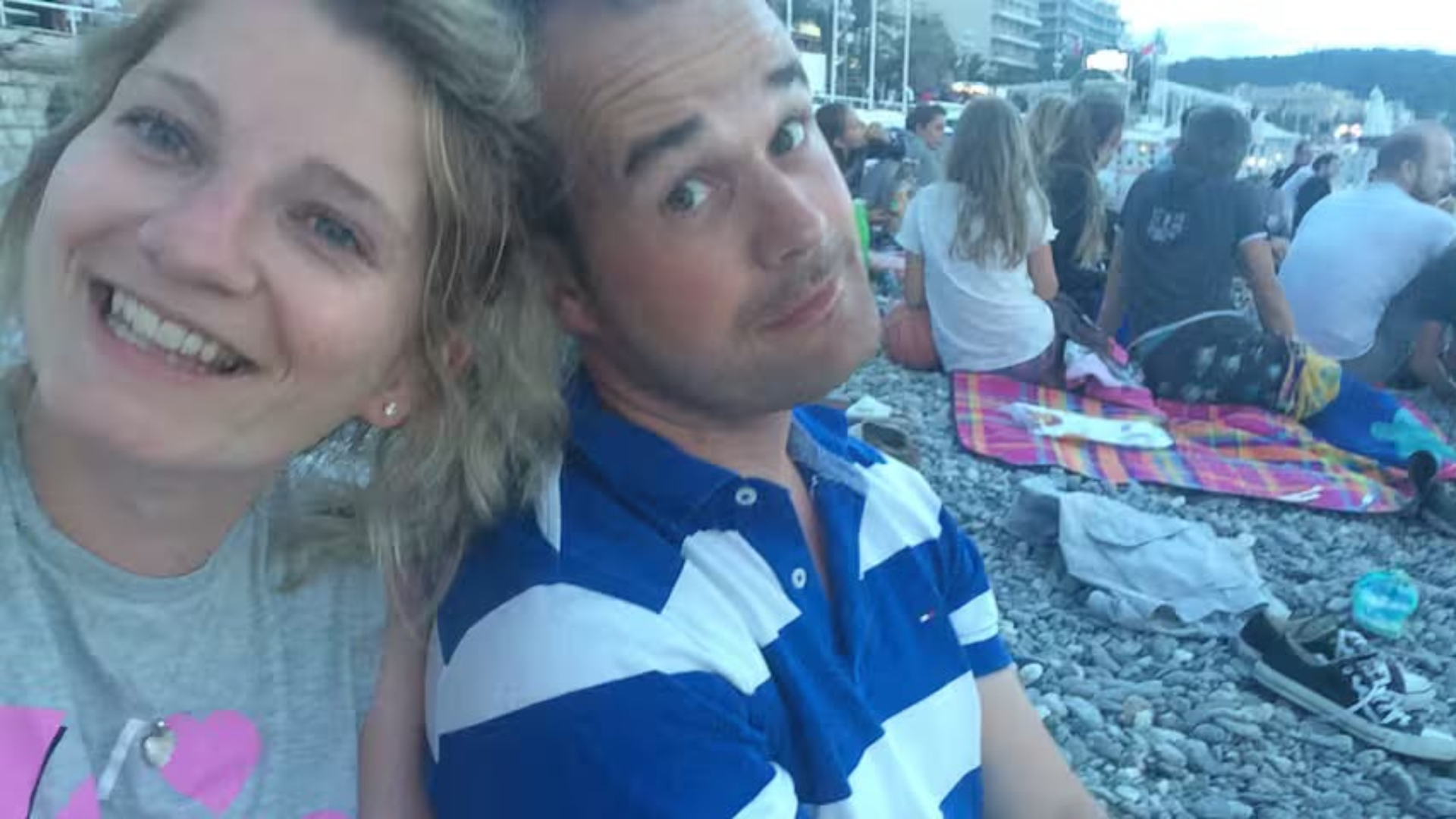 Wim en Gabriëlla in Nice, vlak voor de aanslag plaatsvond