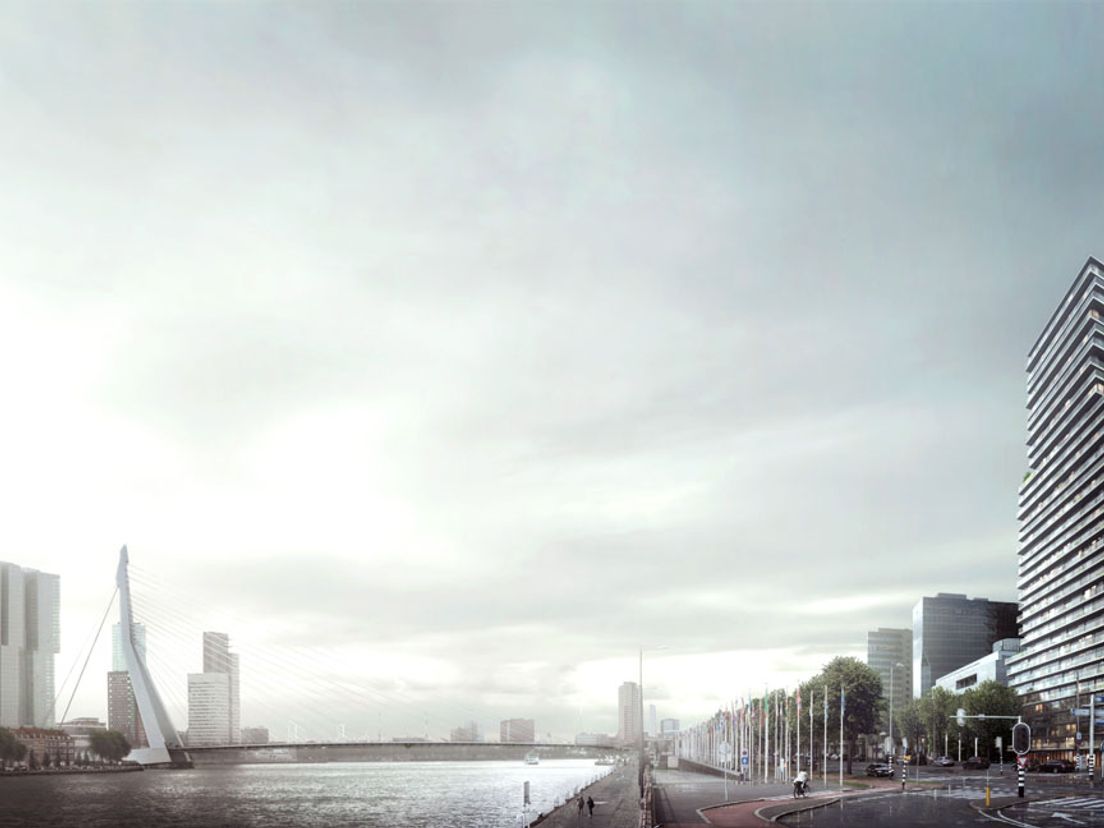 Terraced Tower - Artist Impression:  Gemeente Rotterdam & Provast