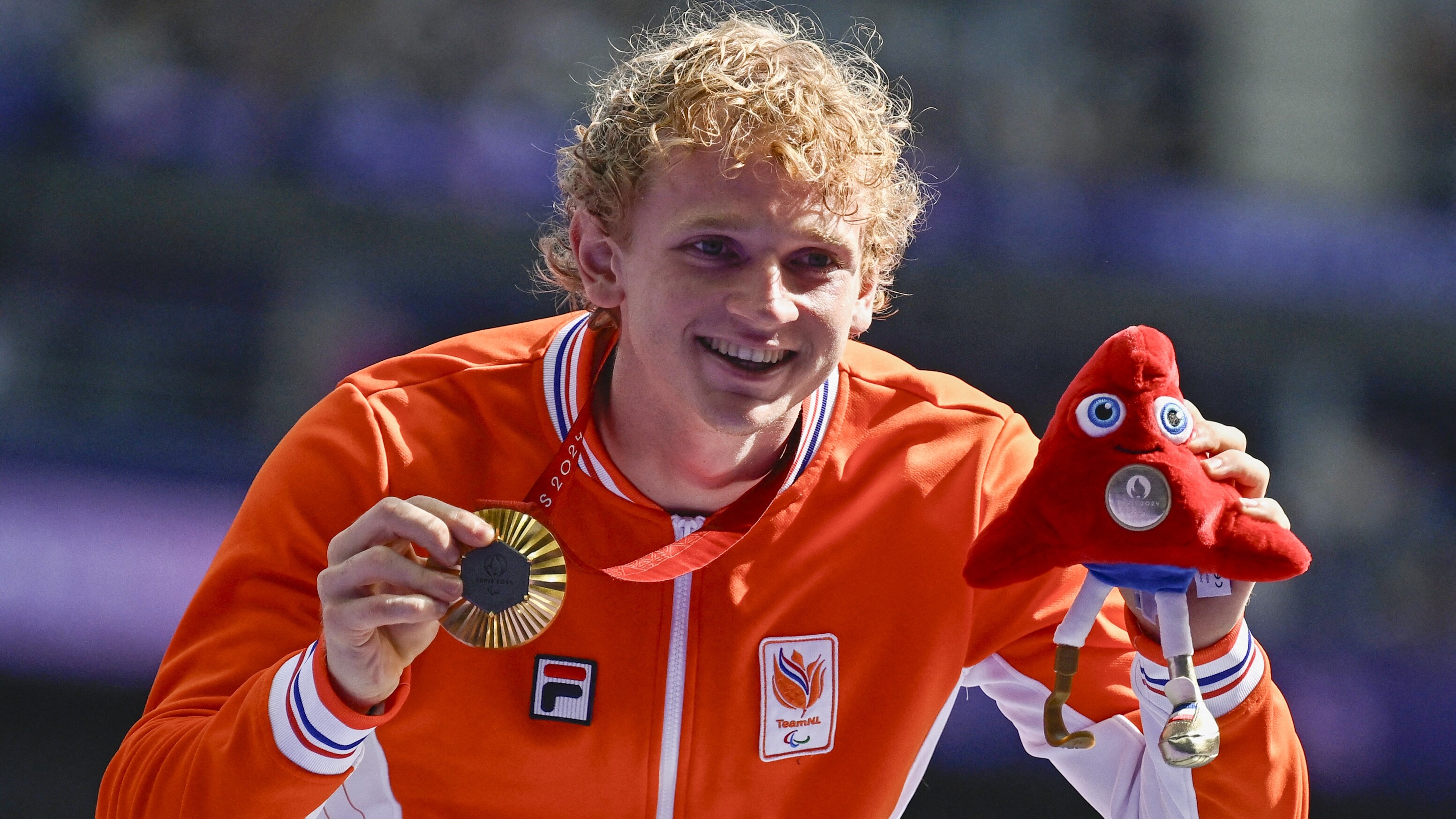 Joël de Jong pleatst him foar finale 100 meter sprint