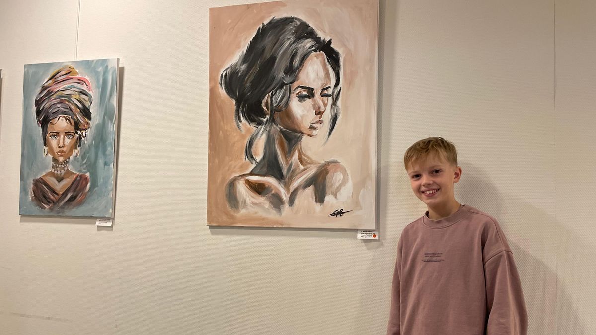 Als 10-jarige heeft Boas nu al zijn eigen tentoonstelling