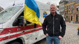 Met kogels doorzeefde Oekraïense ambulance doet Groningen aan: 'Zo ziet geweld eruit'
