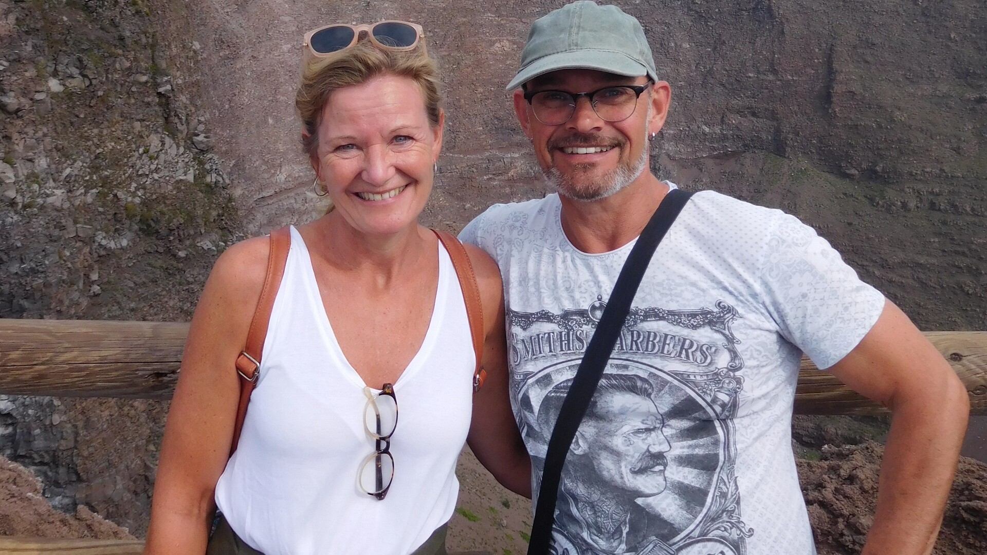 Minke en haar man Jacco Knol in Italië