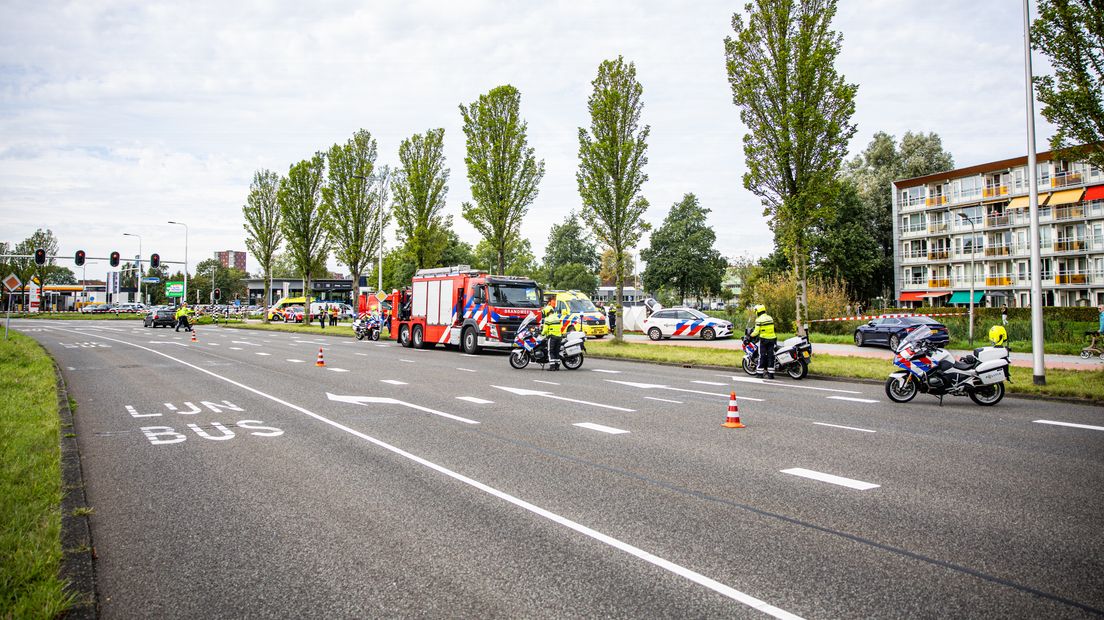 De hulpdiensten bij het ongeluk