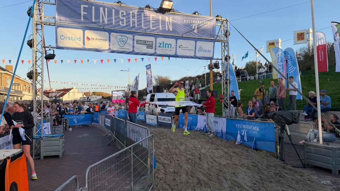 Peter heeft de trailrun gewonnen