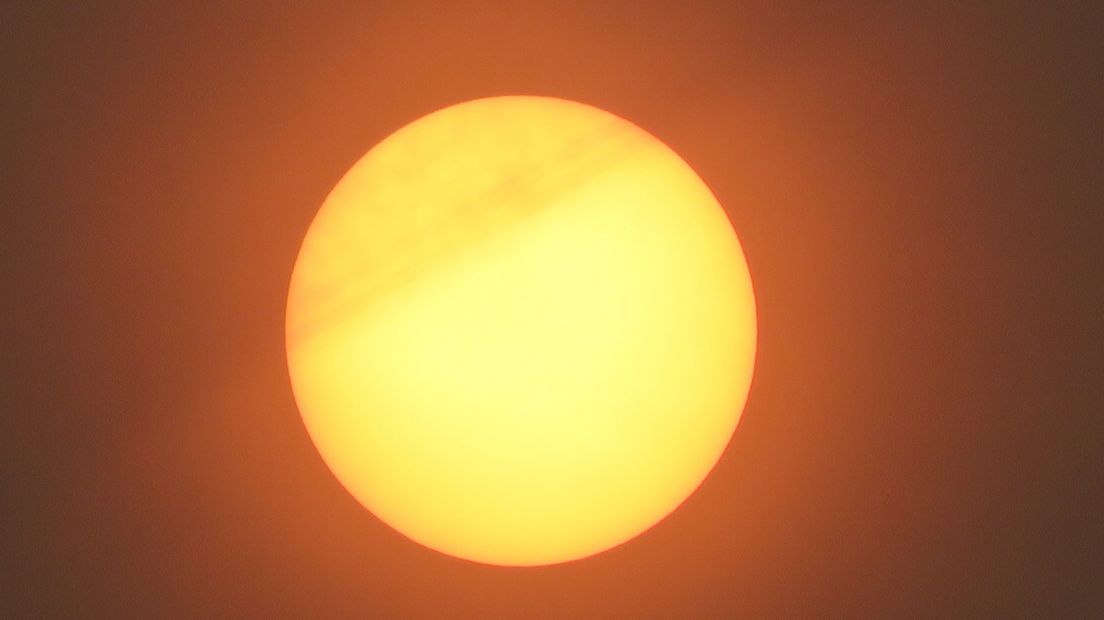 De zon boven Vlissingen