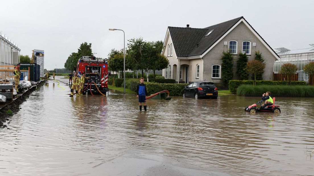 Wateroverlast in De Lier in 2021