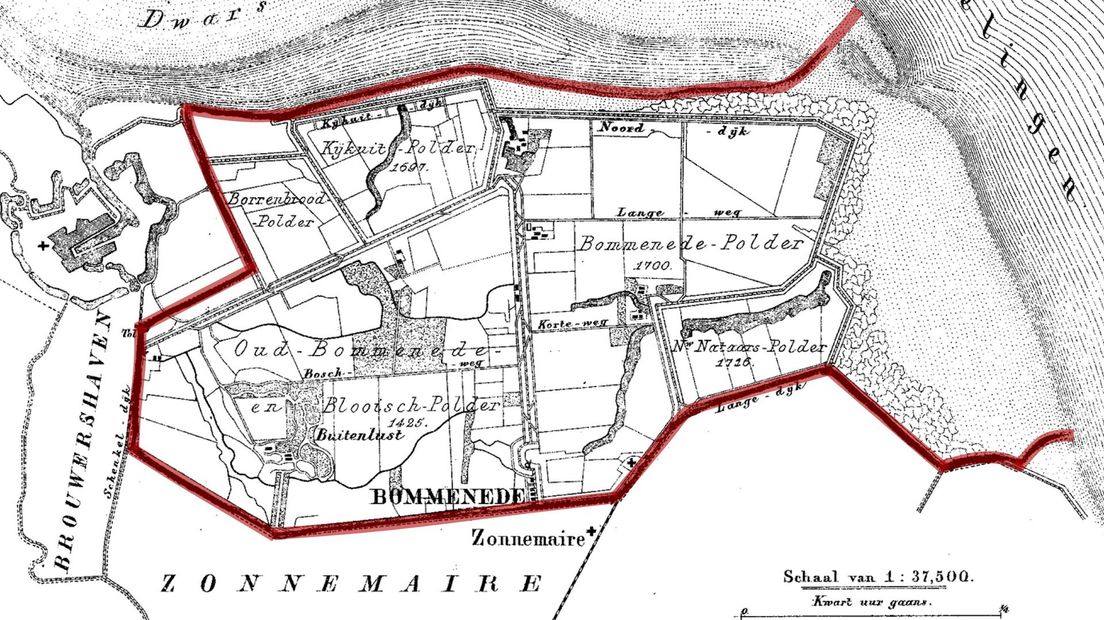 Gemeente Bommenede vóór 1865