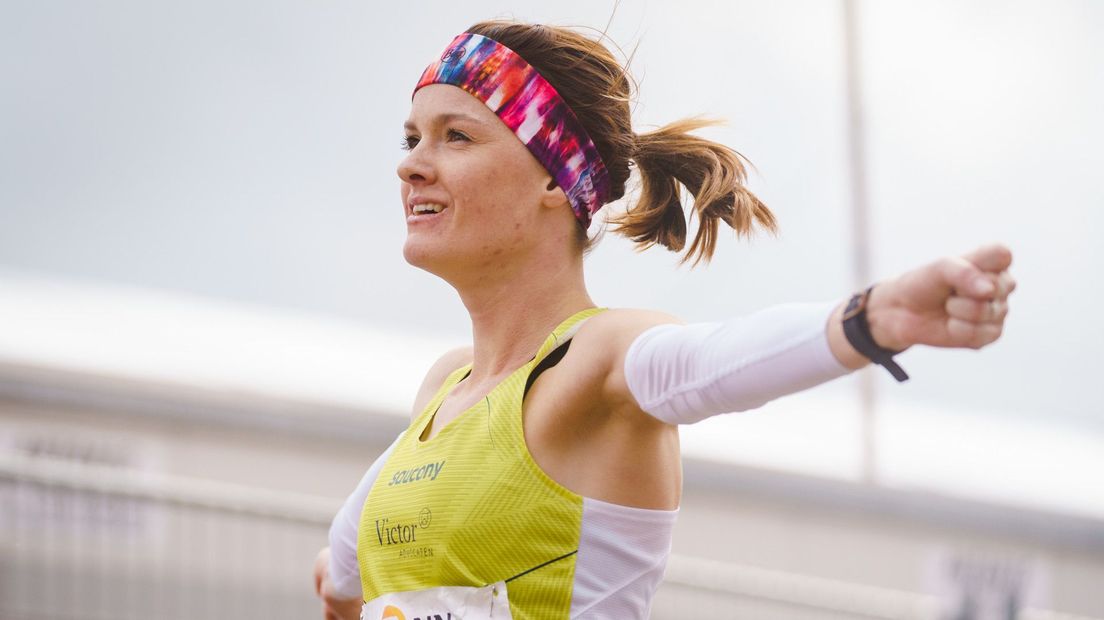 Jill Holterman was de snelste Nederlandse vrouw op de halve marathon
