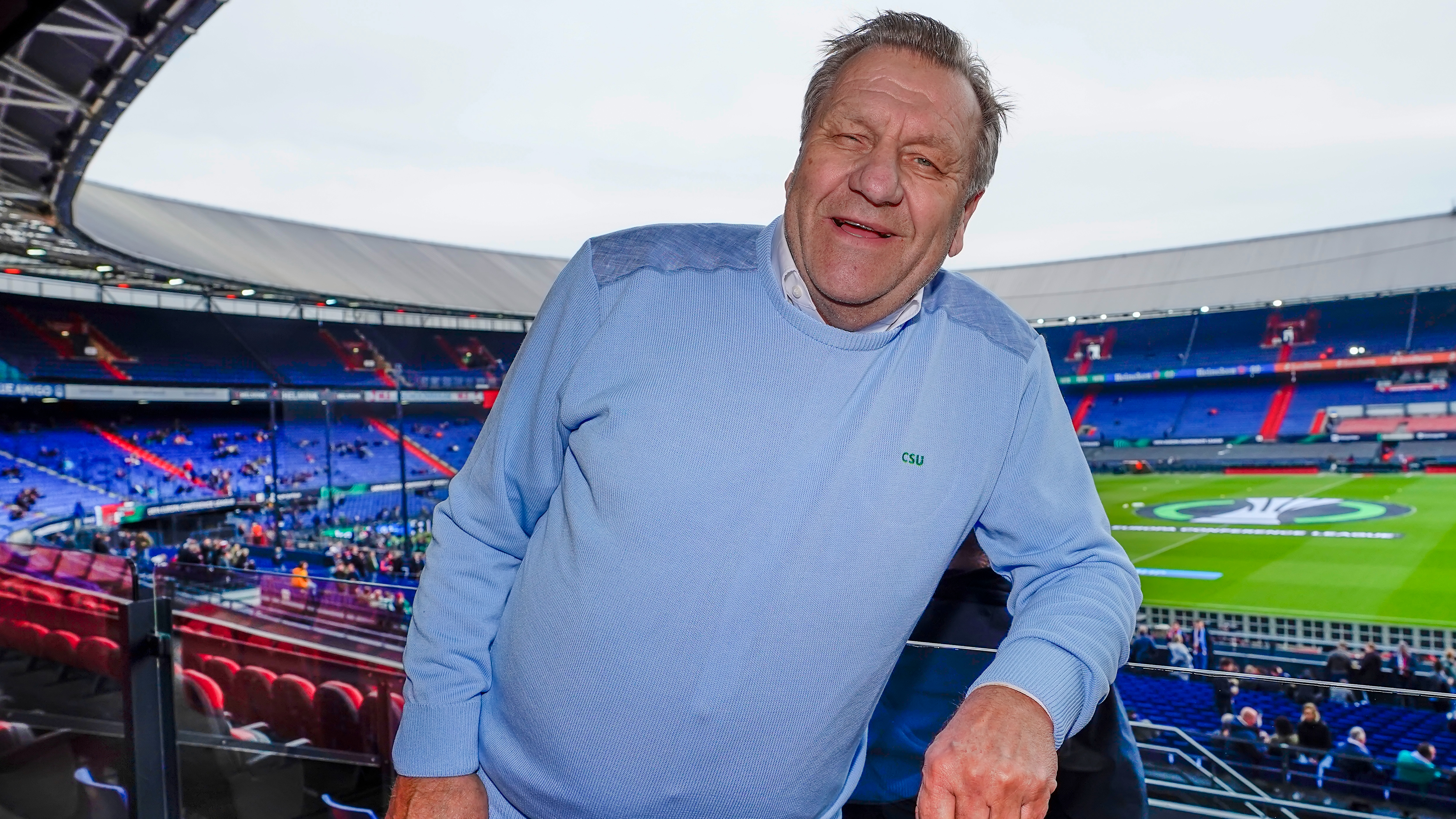 Jan Boskamp in 'zijn' Kuip
