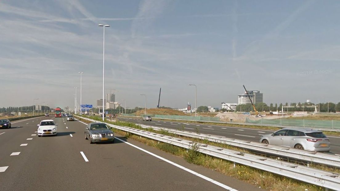 De A4 is dit weekend dicht tot knooppunt Rijswijk. Foto Google Maps