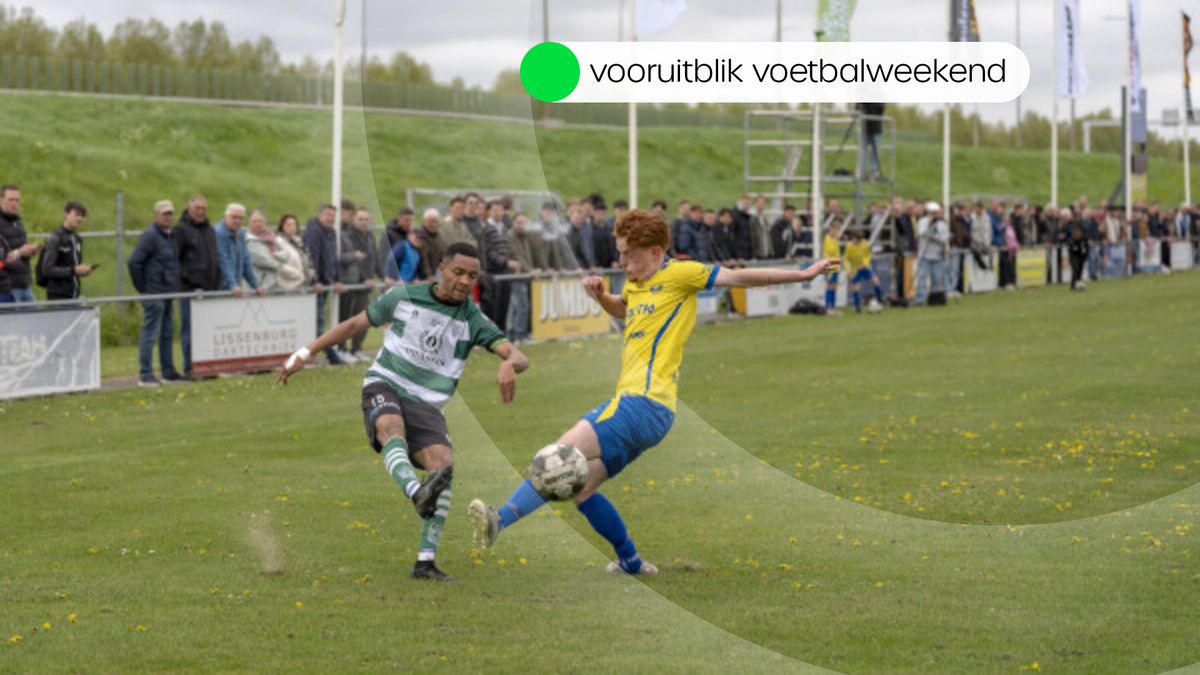 Deze wedstrijden worden vanmiddag en morgen gespeeld in het amateurvoetbal